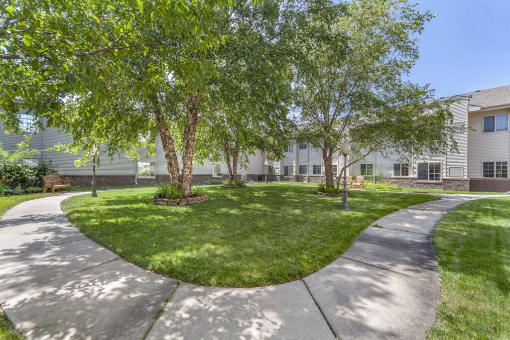 outdoor secure courtyard