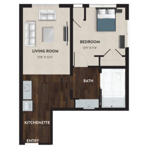 Deer Park Assisted Living One Bed Room Floor Plan