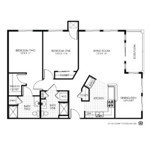 Elk Ridge Independent Living, Elkhorn, NE, Winthrop 2 Bed Floor Plan