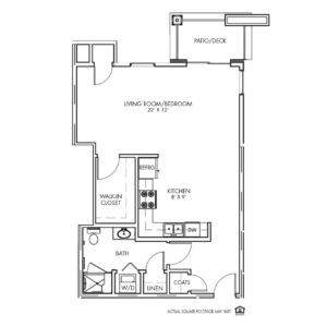 Elk Ridge Independent Living, Elkhorn, NE, Regency Studio Floor Plan